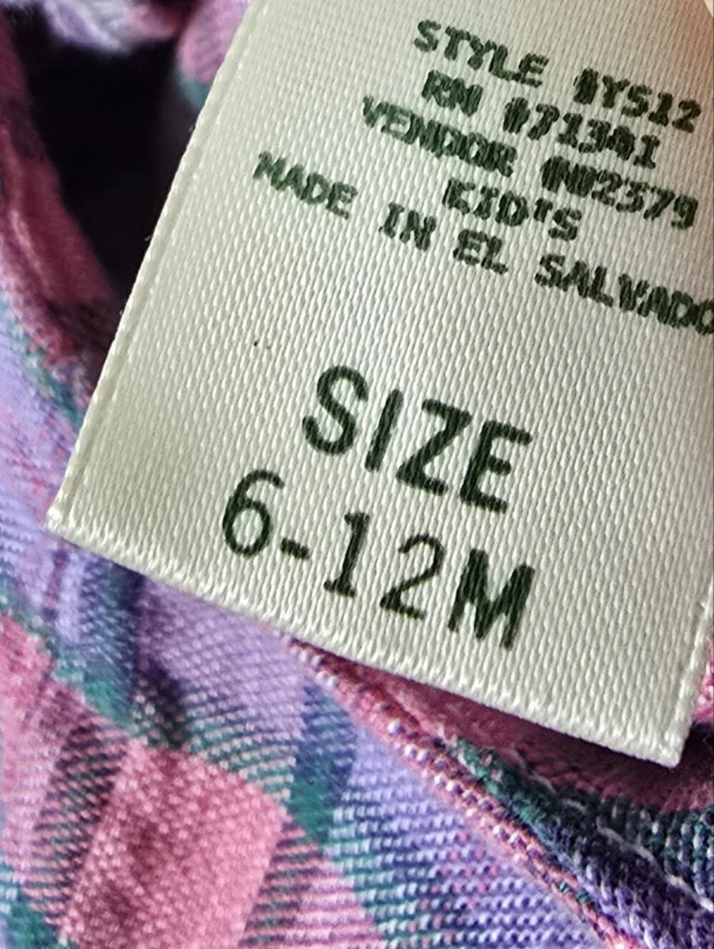 Vintage L.L.Bean Baby Plaid Shortalls